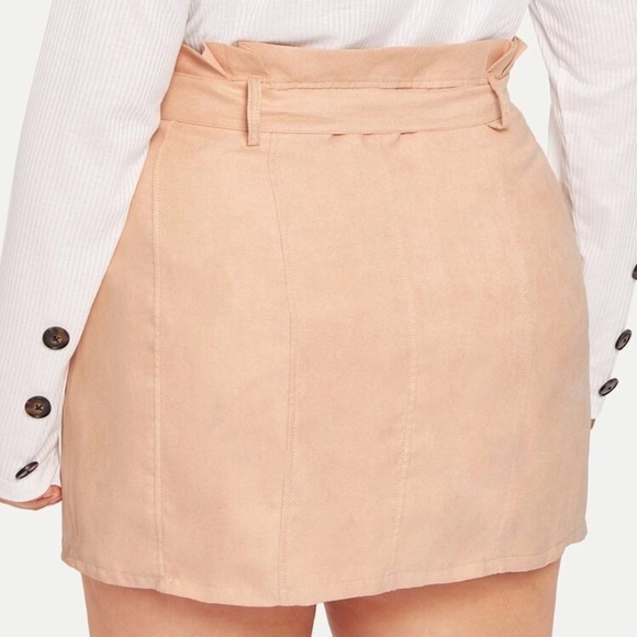 Blush Belted Skirt - Picture 2 of 13